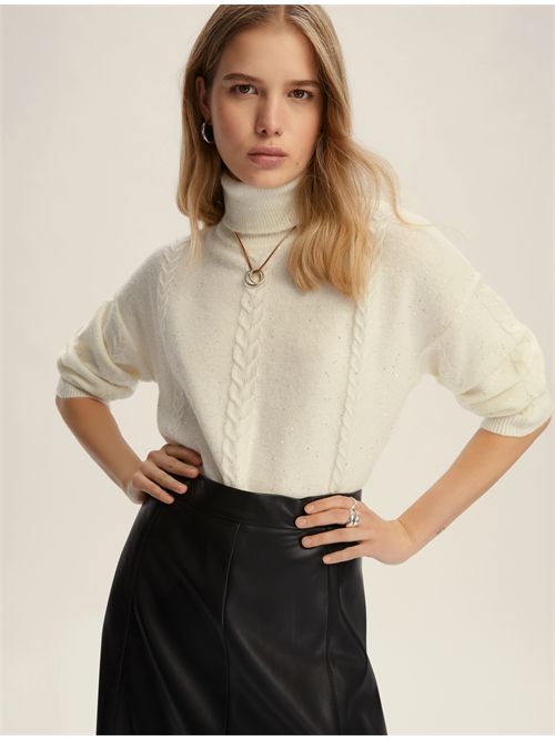 Maglia svasata con paillette EMME MARELLA | LIDO092/001